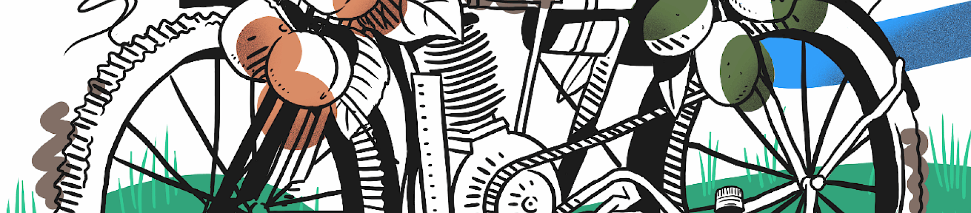 Drawing of a motorbike by by Khanya, The Designer